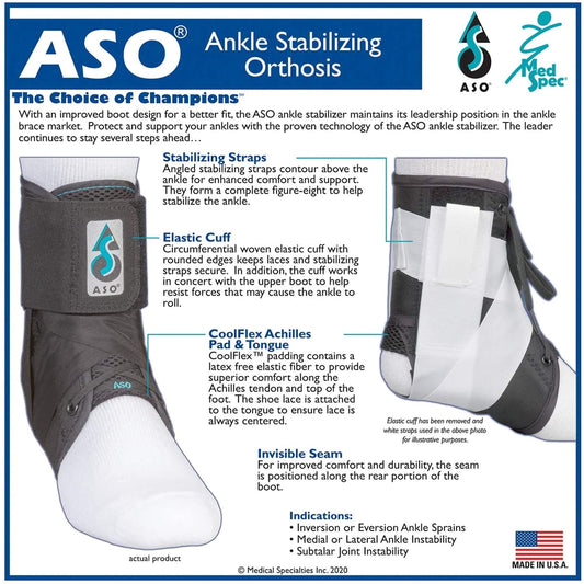 ANKLE BRACE, ASO SPEED LACER SM