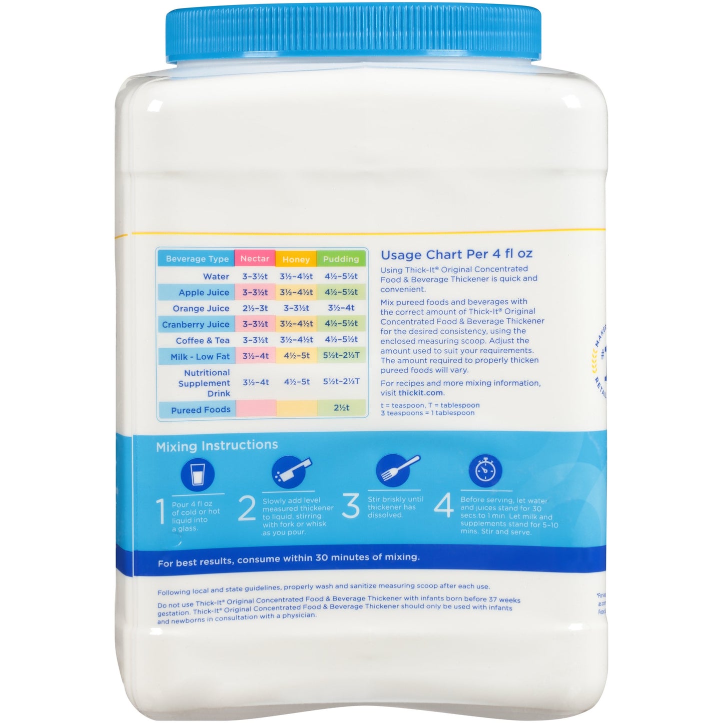 Thick-It® Original Concentrated Food and Beverage Thickener, 36-ounce canister