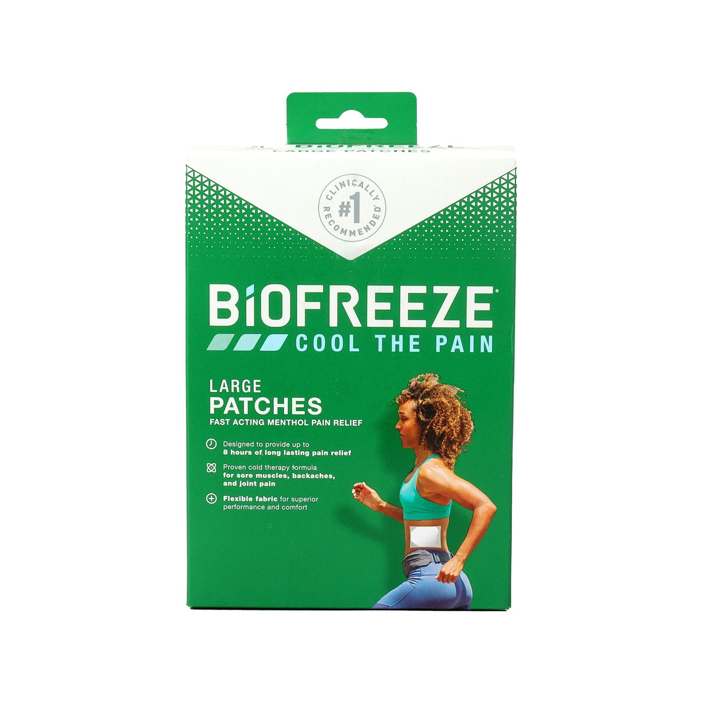 Biofreeze® 5% Menthol Pain Relieving Patch, Five 14 x 10 centimeter Patches
