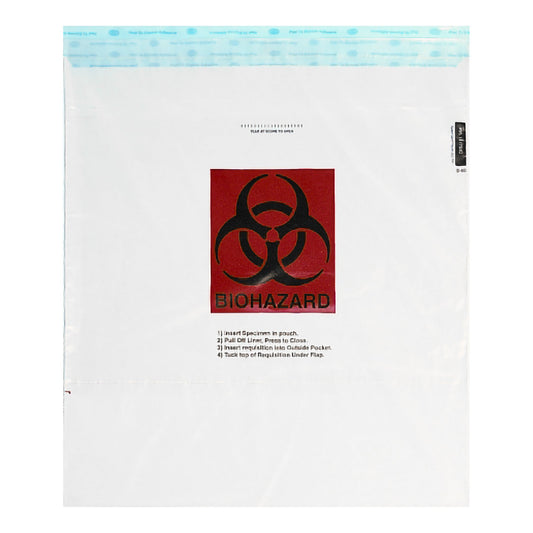 Speci-Gard® Specimen Transport Bag, Document Pouch, Adhesive Closure, 15 x 17"