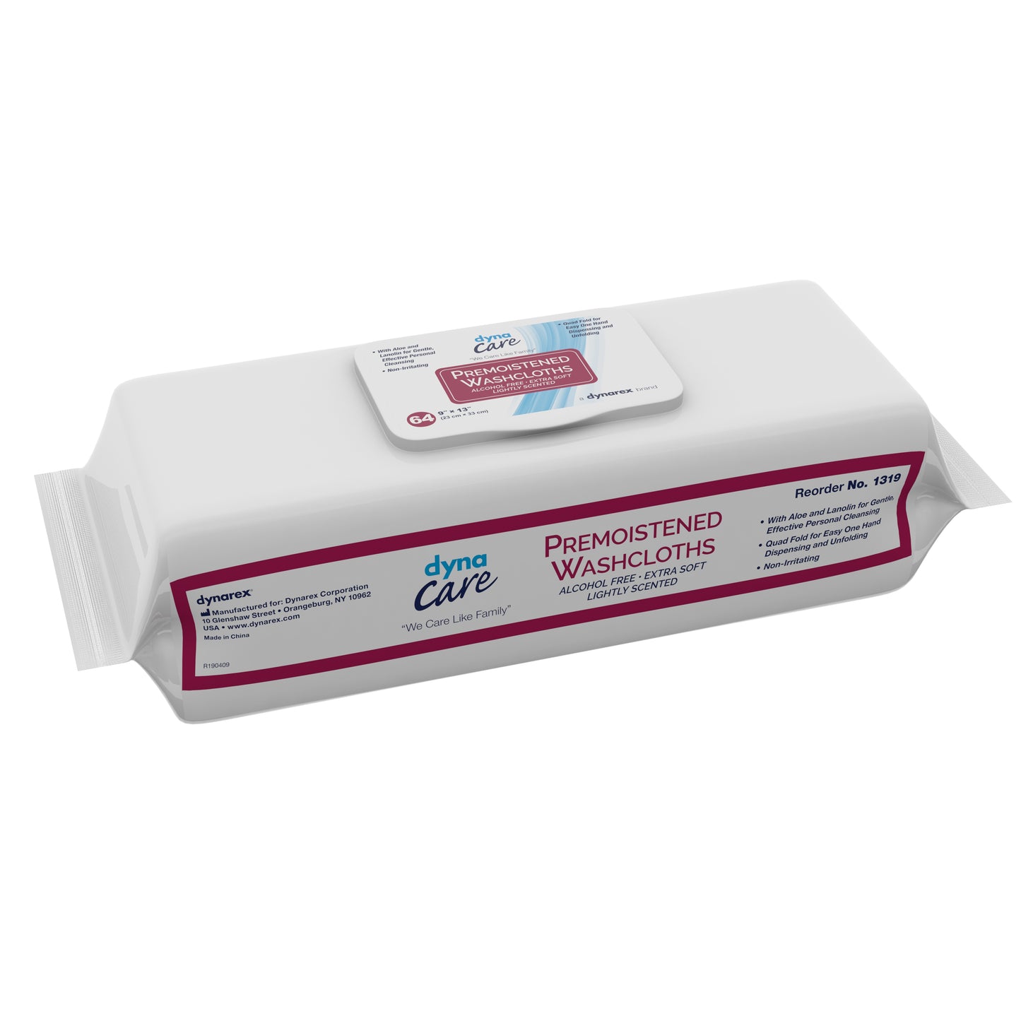 dynarex® Personal Cleansing Wipe, Unscented
