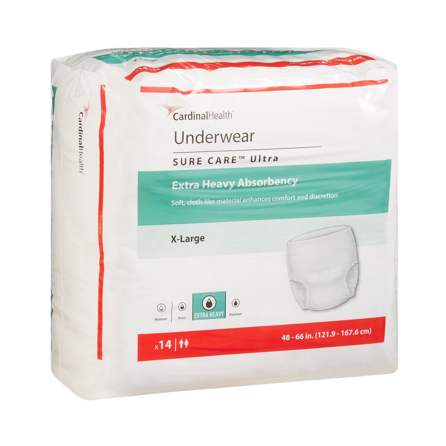 UNDERWEAR, PROT SURECARE XLG (14/PK 4PK/CS) KENDAL