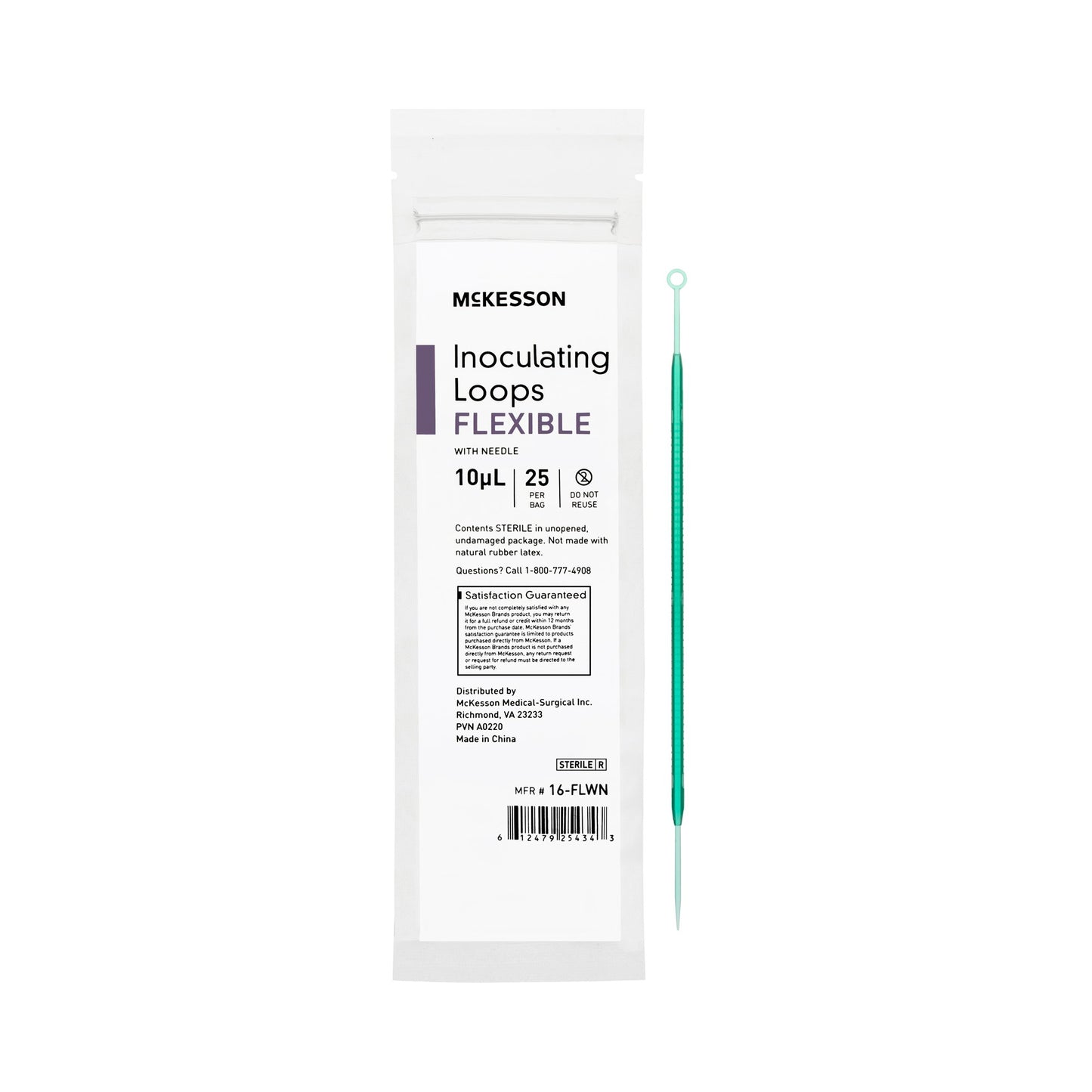 LOOP, INOCULATING FLEX W/NEEDLE 10UL (25/BG 40BG/CS)