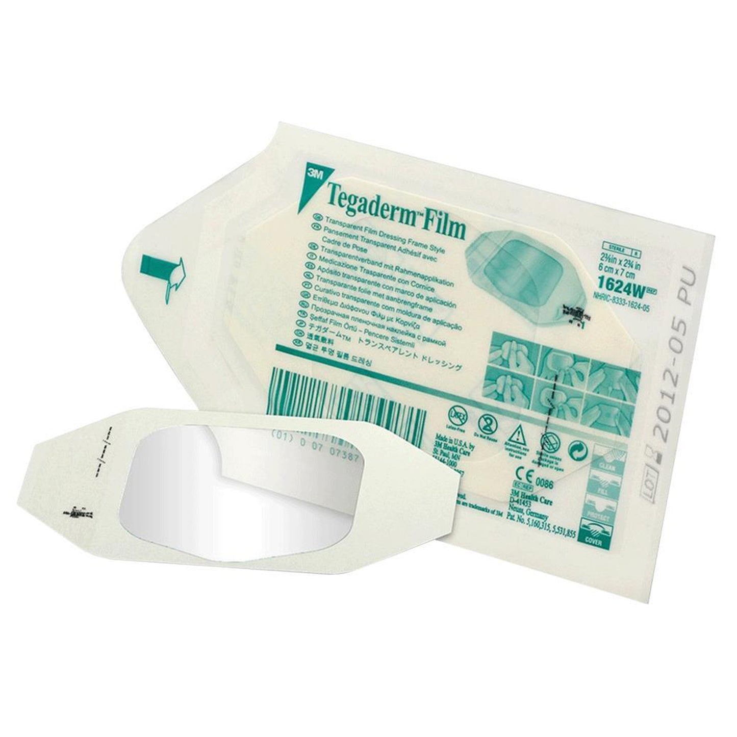 DRESSING, TEGADERM W/WINDOW 2 3/8X2 3/4 (100BX 4BX 3M