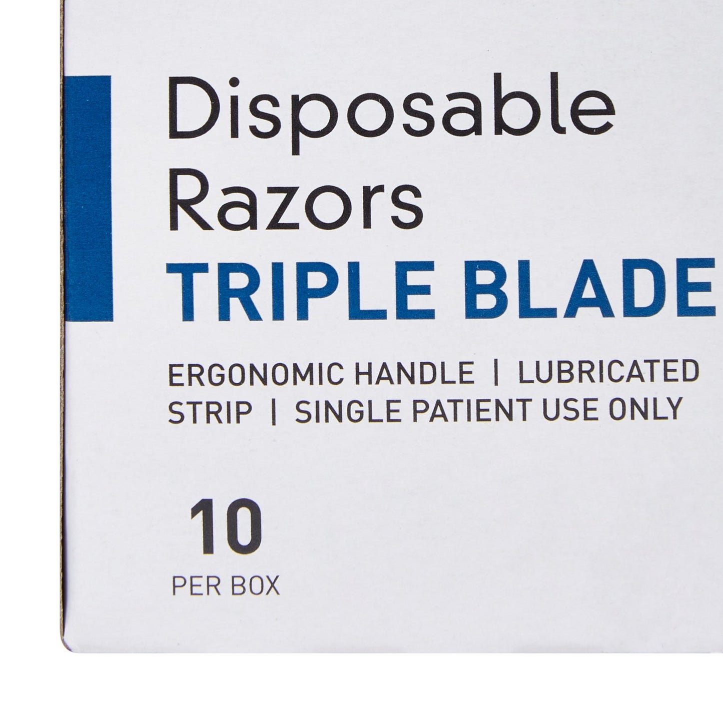 RAZOR, TRPLE BLADE ERGO HNDL W/LUBE (10/BX 50BX/CS