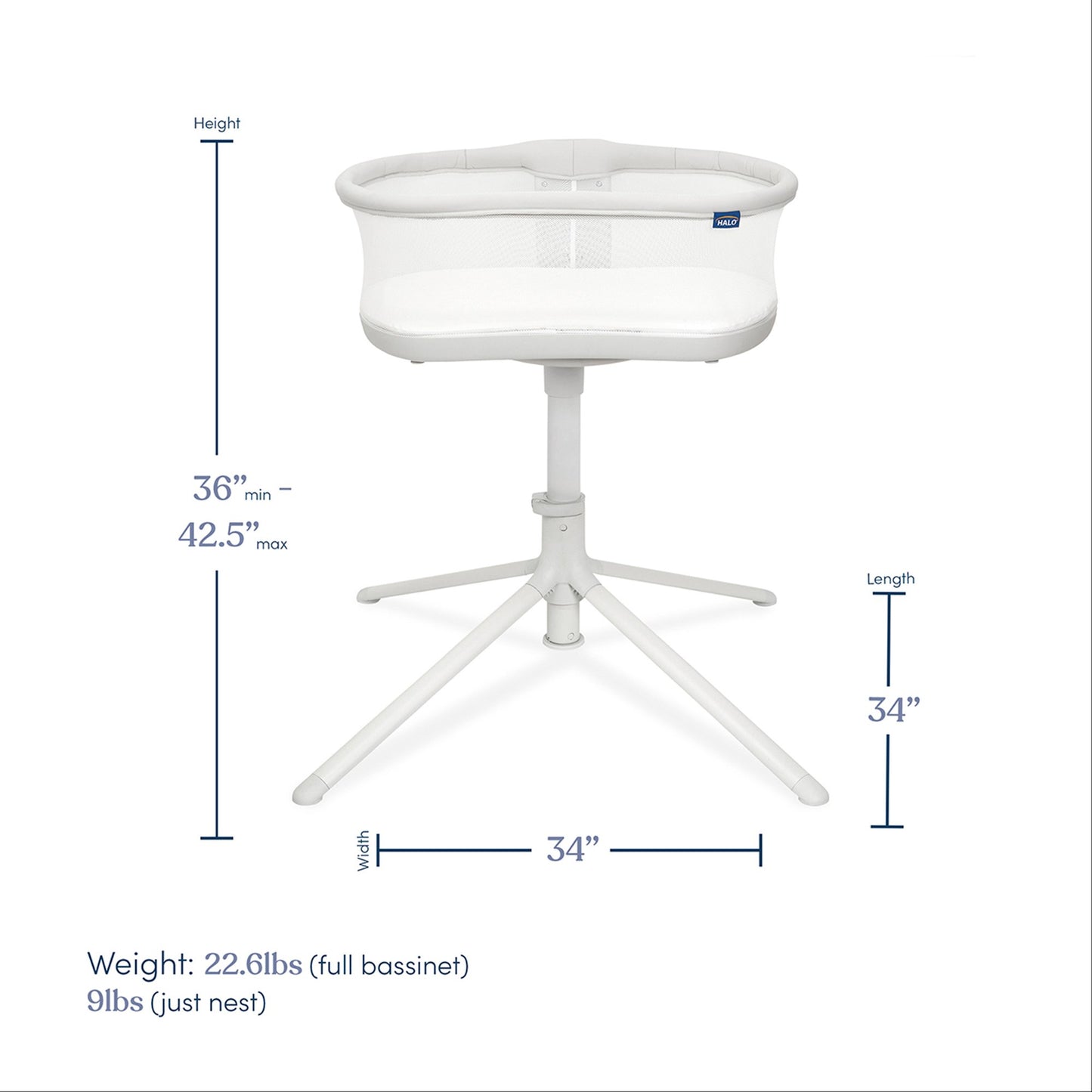BASSINET, SWIVEL SLEEPER 3.0 DETACHABLE GRY