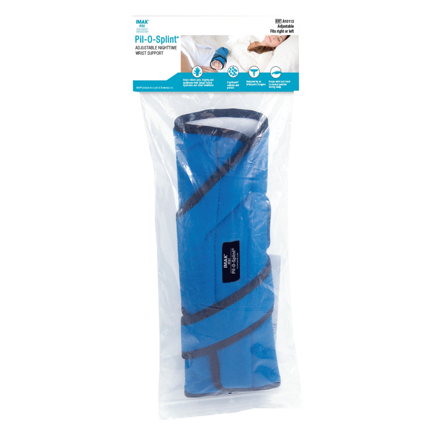 IMAK® RSI Pil-O-Splint® Nighttime Wrist Splint, One Size Fits Most