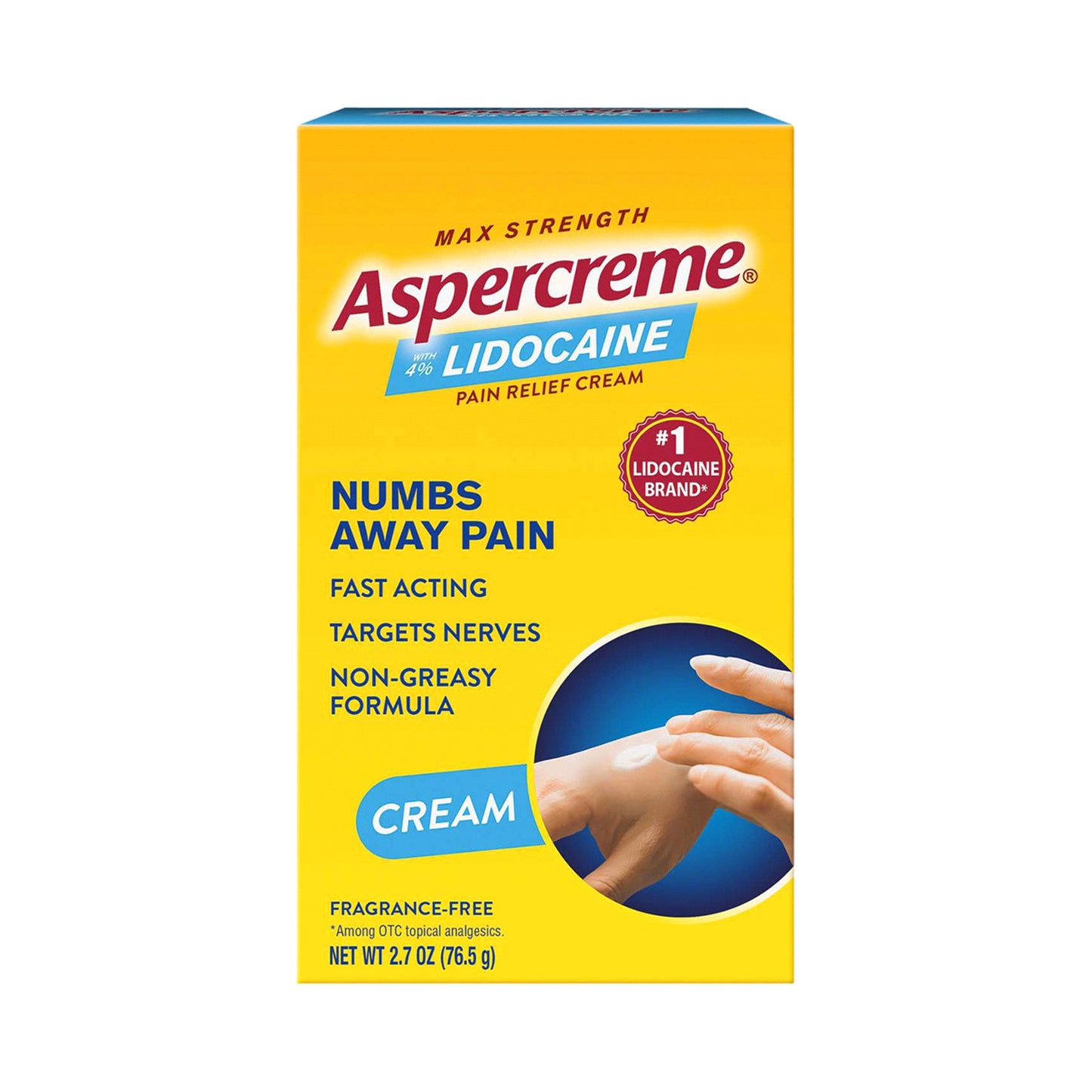 ASPERCREME, CRM W/LIDOCAINE MAXIMUM STRNTH 2.7OZ