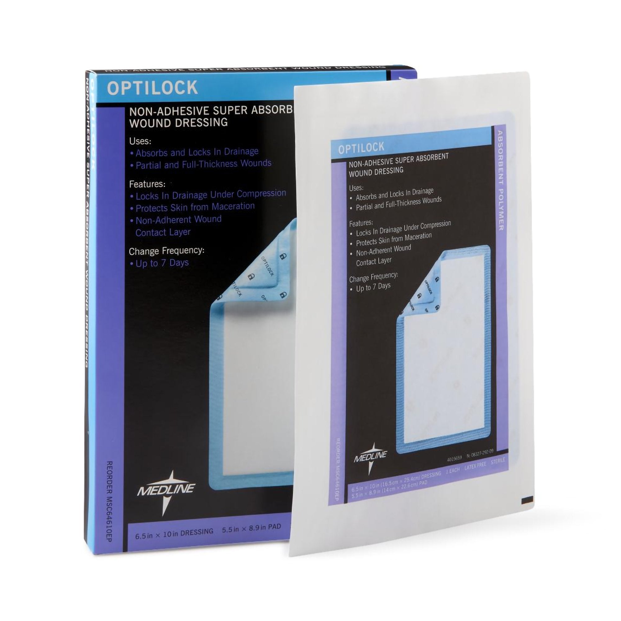 Optilock Nonadherent Dressing, 6½ x 10 Inch – Family Care DME
