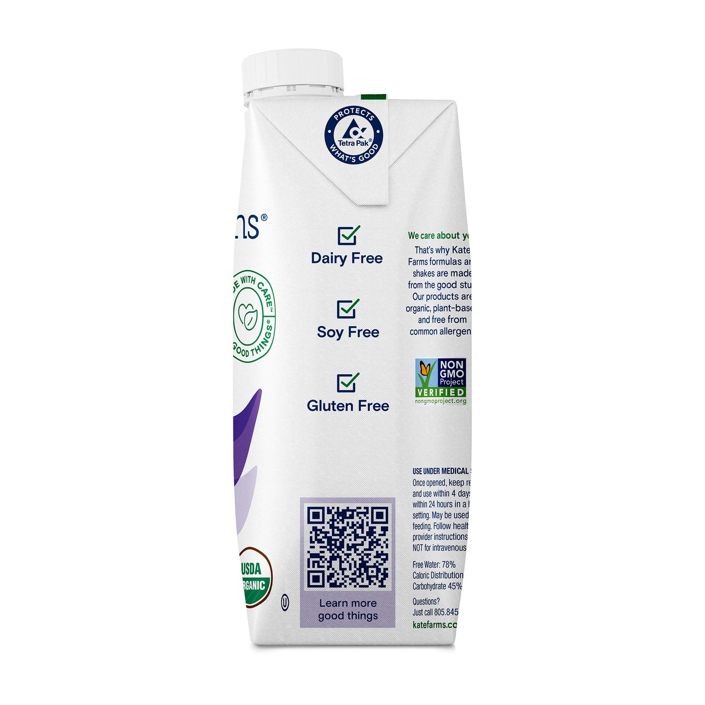 Kate Farms® Peptide 1.0 Vanilla Sole-Source Nutrition Formula, 11-ounce Carton