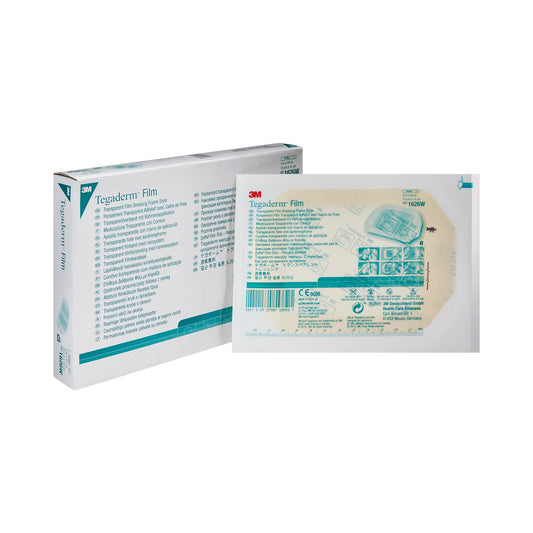DRESSING, TEGADERM PIC FRAME W/LBL 4X4 3/4(50/BX) 3M