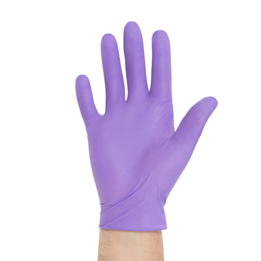 Exam Glove Purple Nitrile® Large Sterile Pair Nitrile Standard Cuff Length Textured Fingertips Purple Chemo Tested / Fentanyl Tested