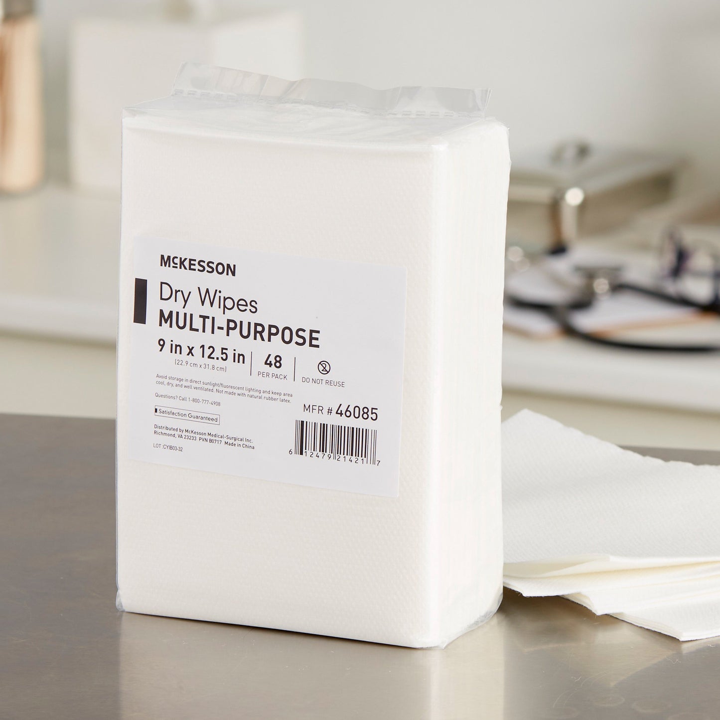 WIPE, DRY MULTI PURP 9X12.5 (48/PK 16PK/CS)