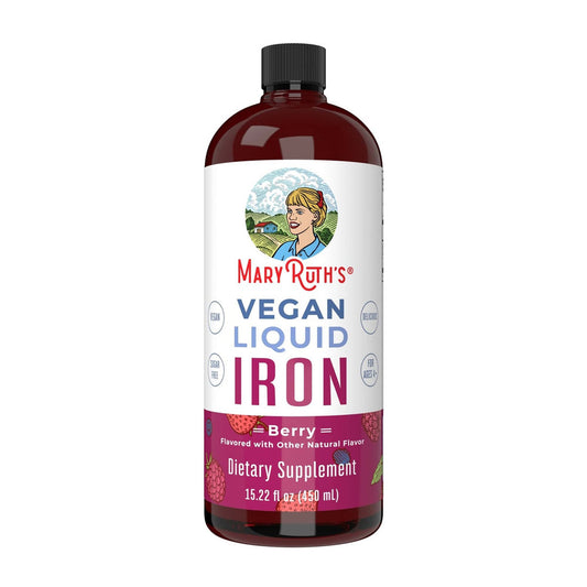 Mary Ruth's® Vegan Liquid Iron for Metabolism, Cellular Health, Overall Wellness