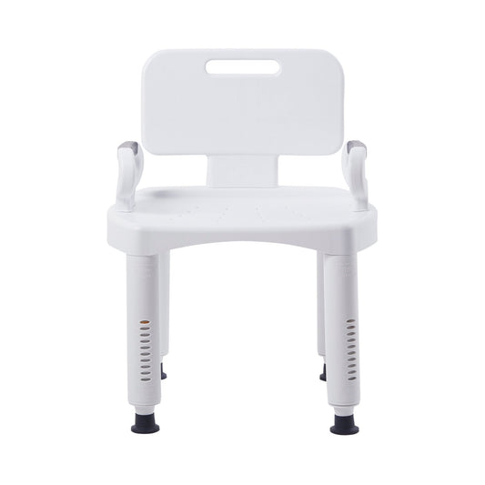 McKesson Bath Bench with Removable Arm Rail and Back, 21.25 Inch Width