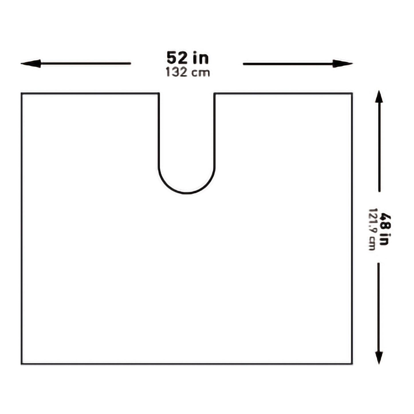 DRAPE, SURGICAL ORTHO IMPERVIOUS W/SPLIT 48"X52" (25/CS)