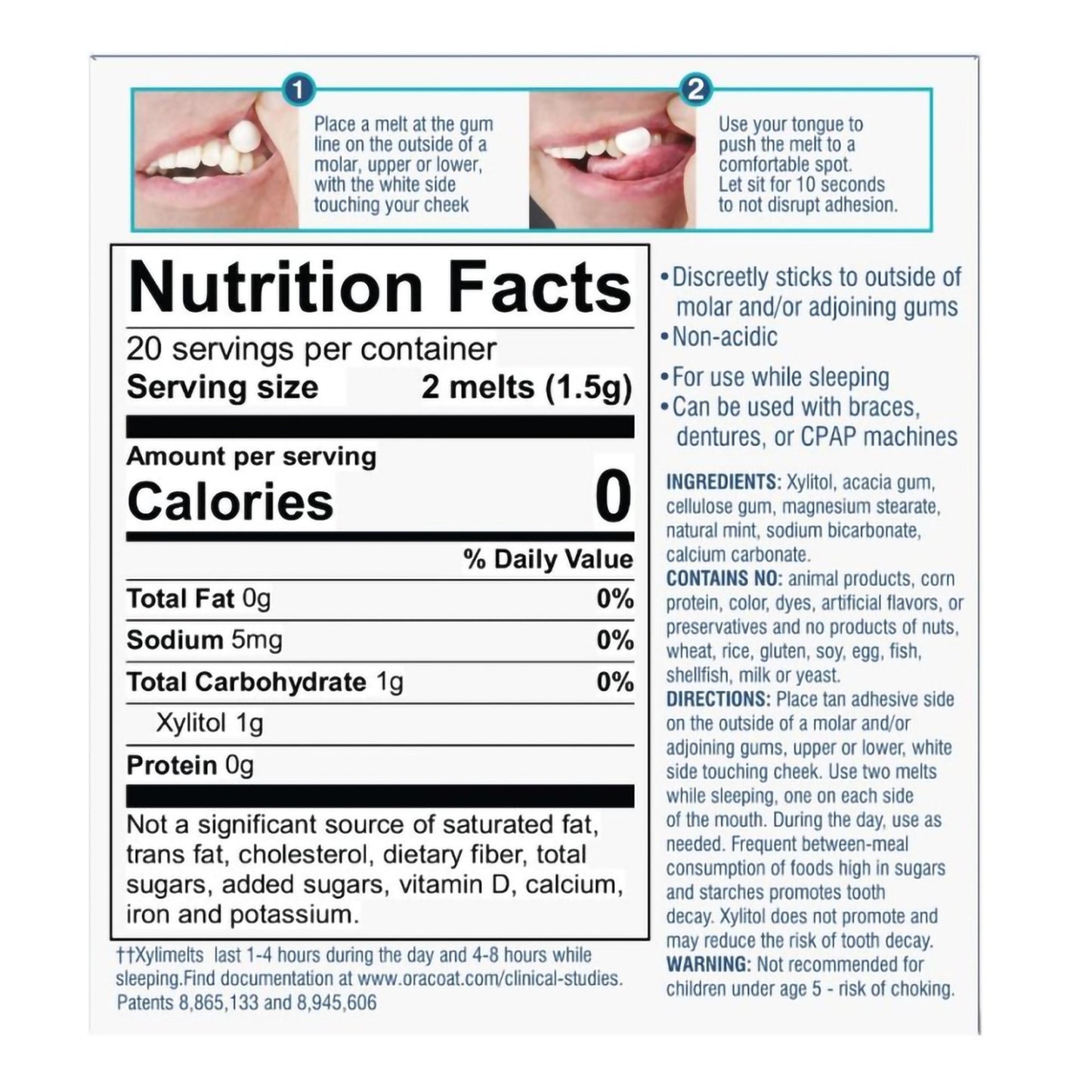 XYLIMENTS, F/DRY MOUTH (40/CT)