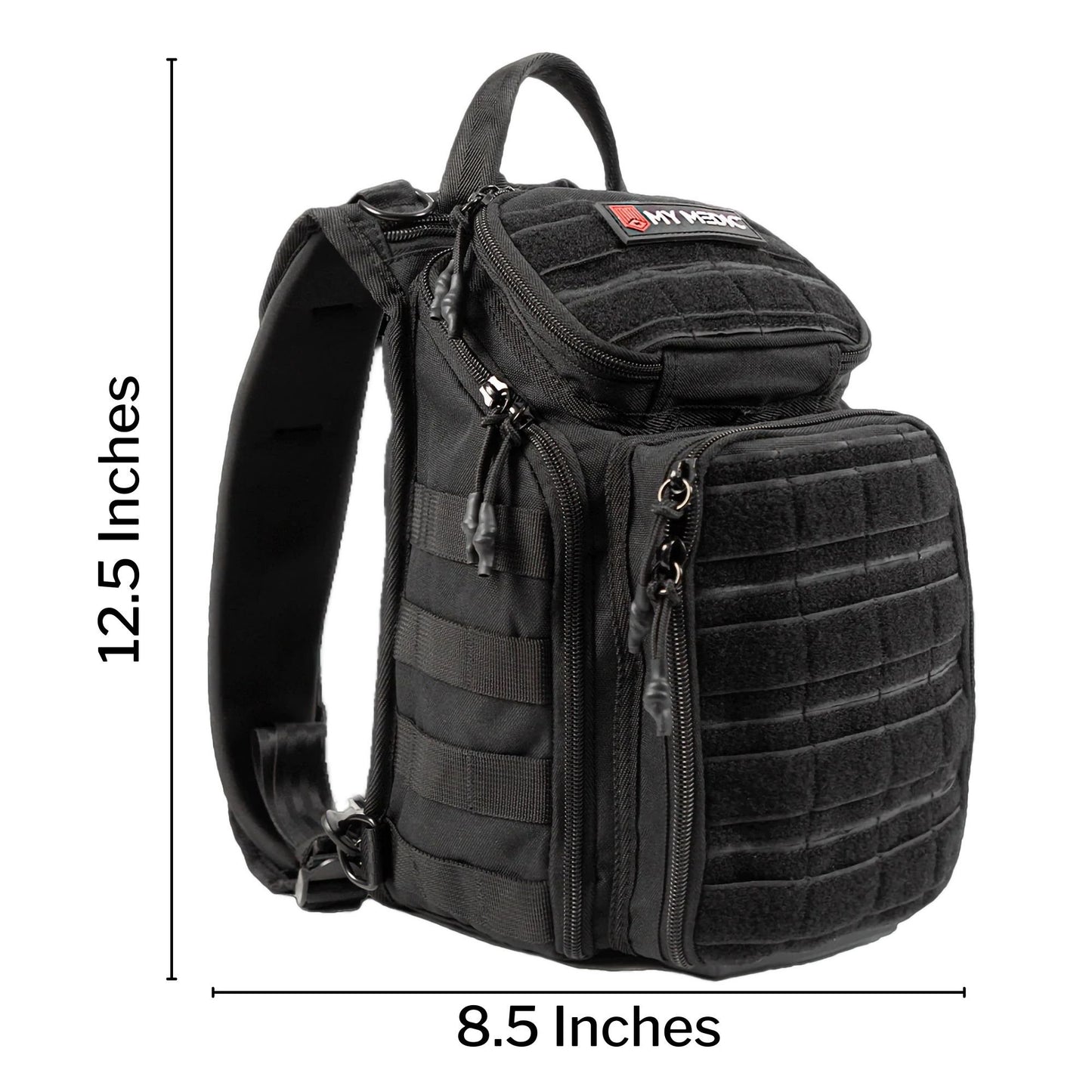 FIRST AID KIT, RECON STD 250PCNYLON BAG BLK 12.5X8.5X7.25"