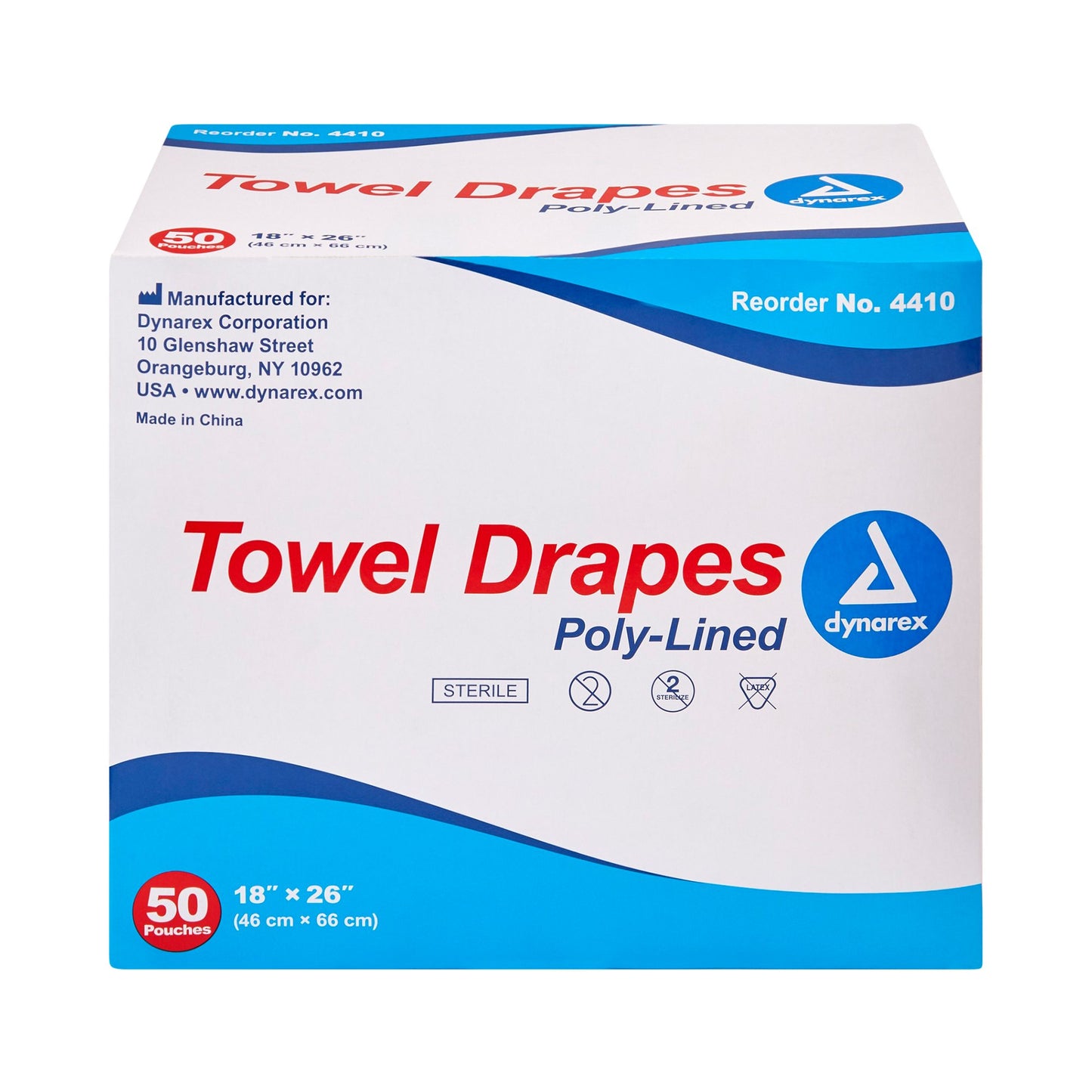 DRAPE, POLY DISP STR 18X26 (50/BX 6BX/CS)