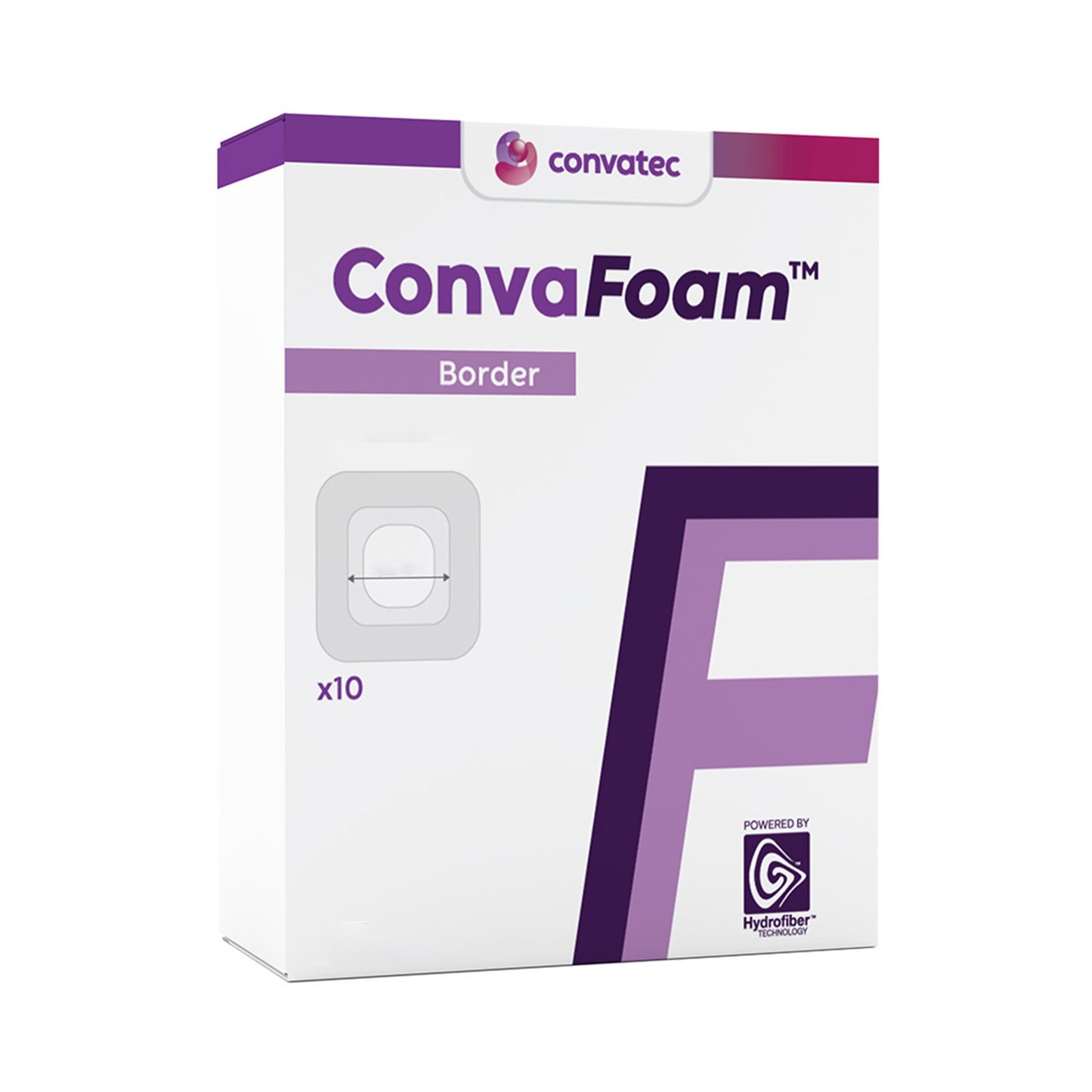 Foam Dressing ConvaFoam™ Silicone 4 X 4 Inch With Border Film Backing Silicone Adhesive Square Sterile