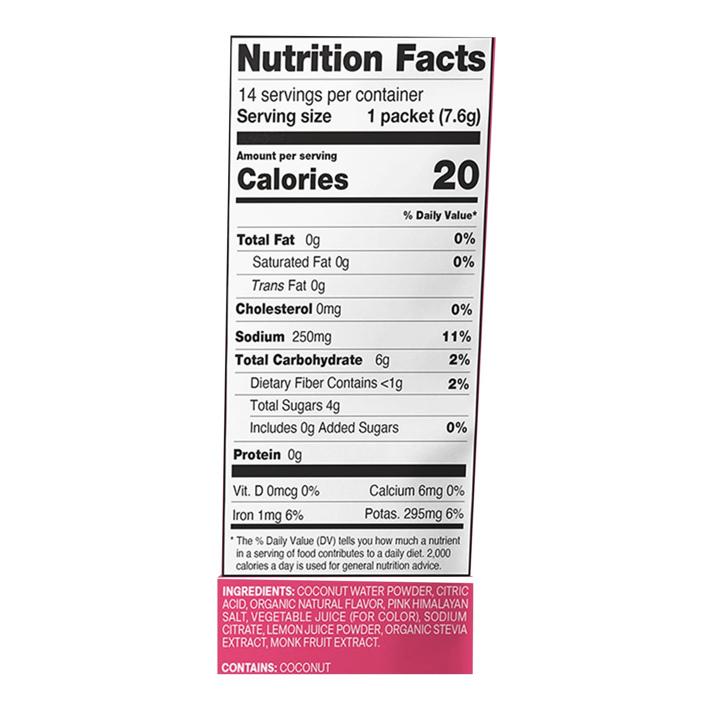 SUPPLEMENT, ELECTROLYTE MIX TROPICAL PUNCH .27OZ (14/PK 12PK