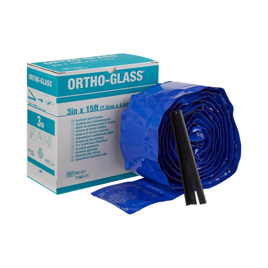 Padded Splint Roll ORTHO-GLASS 3 Inch X 15 Foot Fiberglass White