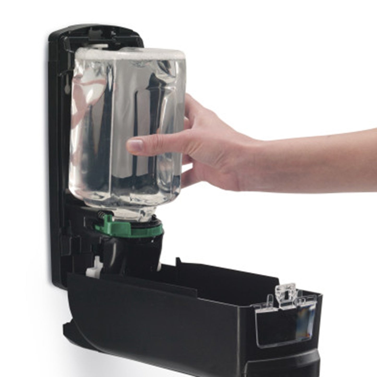 Hand Hygiene Dispenser GOJO ADX-12™ Chrome / Black Plastic Manual 1250 mL Wall Mount