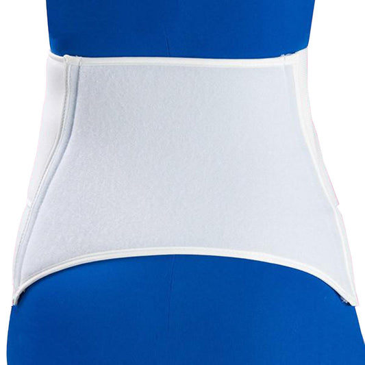 ABDOMINAL BINDER, CONTOURED 12" WHT 28-44" CAT#2005