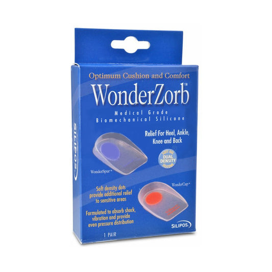 HEEL CUP, WONDER SPUR BLUE DOTLG