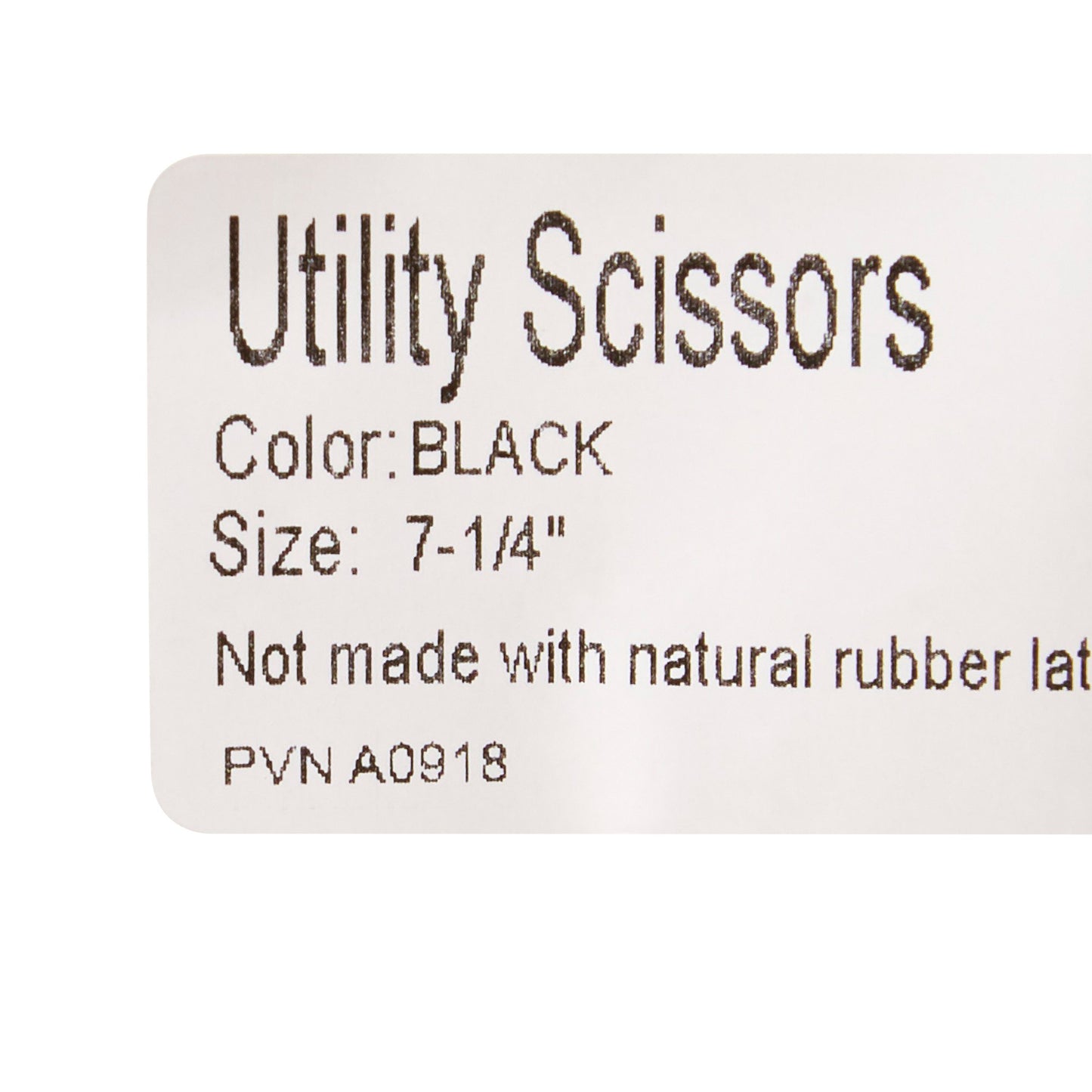 SCISSOR, UTILITY BLK LF 7 1/4 " (10/BX)