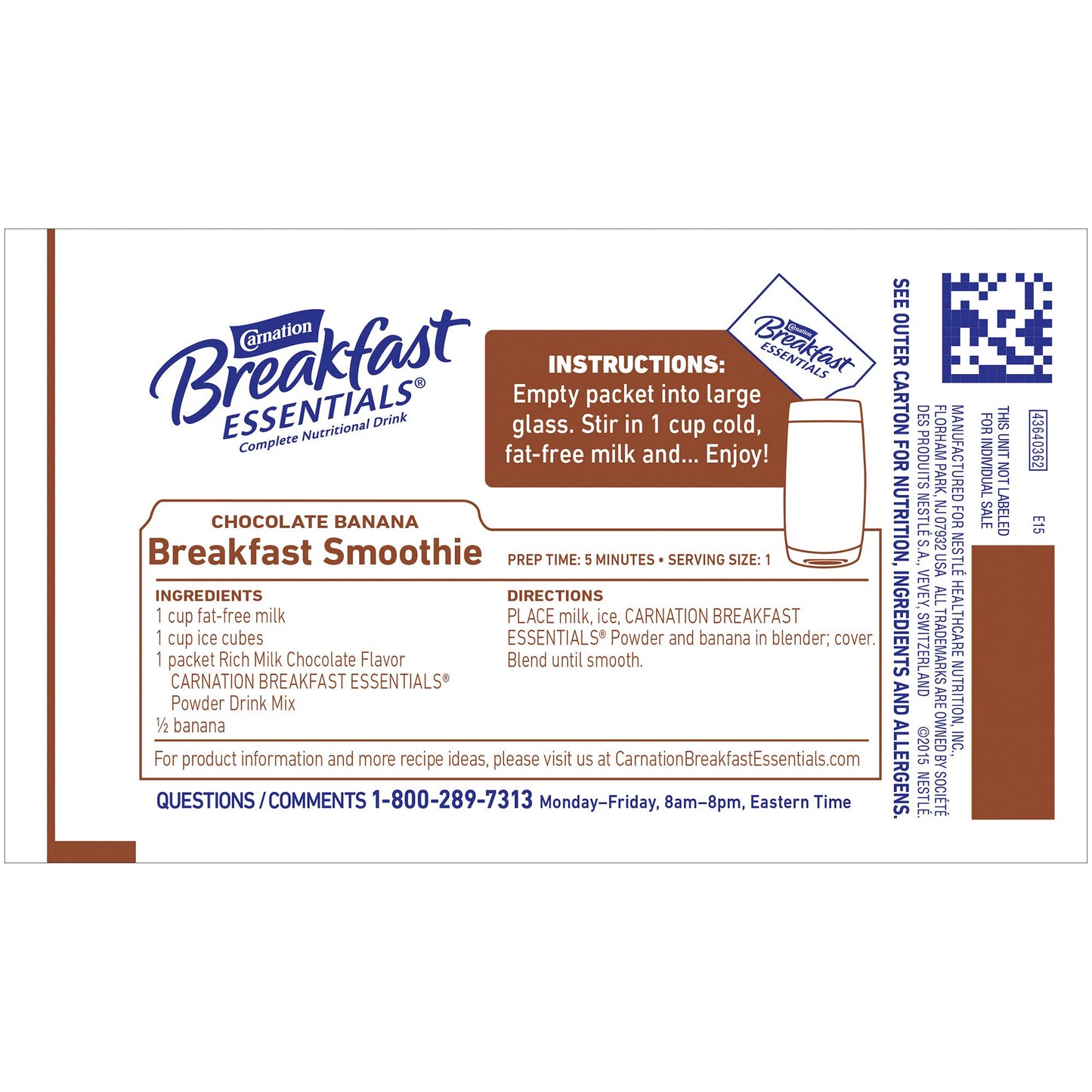 Carnation Breakfast Essentials® Chocolate Nutritional Drink
