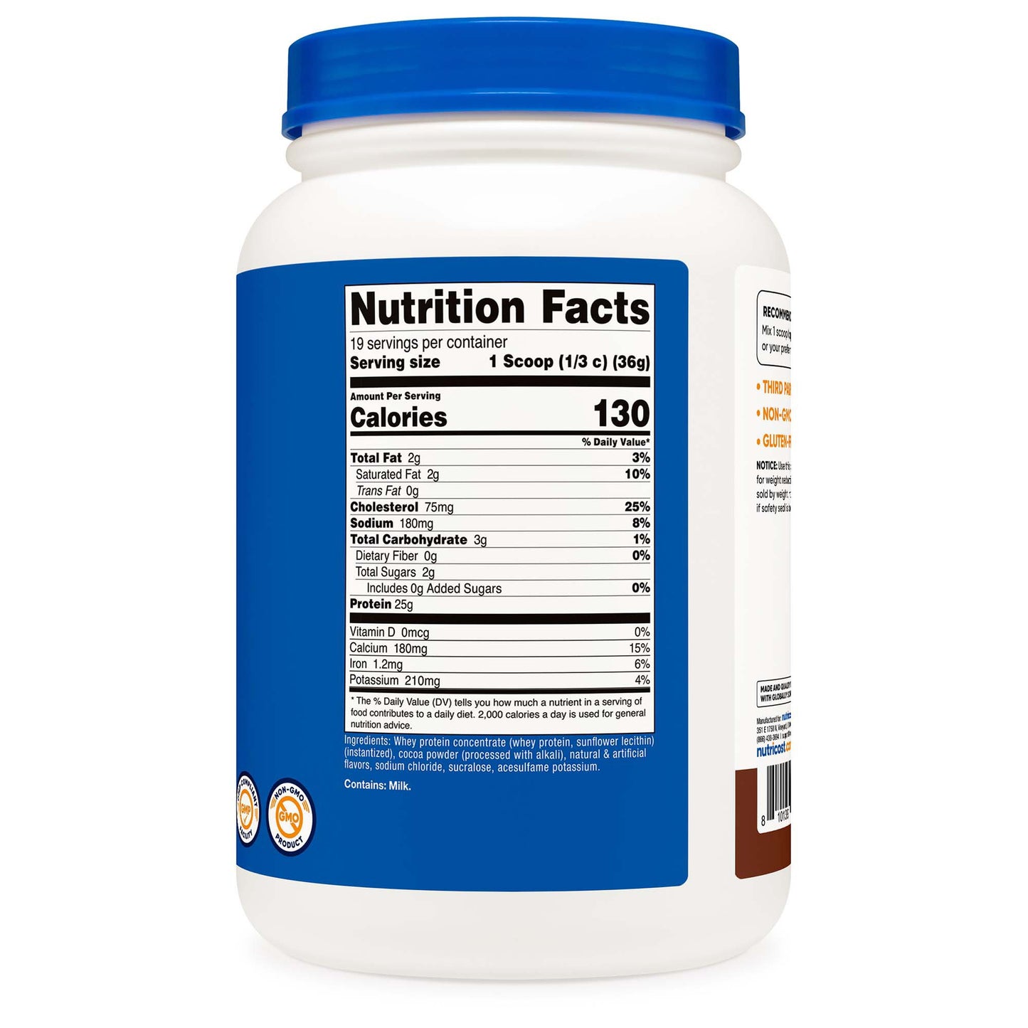 VITAMIN, PDR WHEY PROTEIN CONCWS CHOCOLATE 1.5LB (6BT/CS)