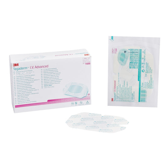 3M™ Tegaderm™ IV Advanced Securement Dressing, 4 x 4¾ Inch