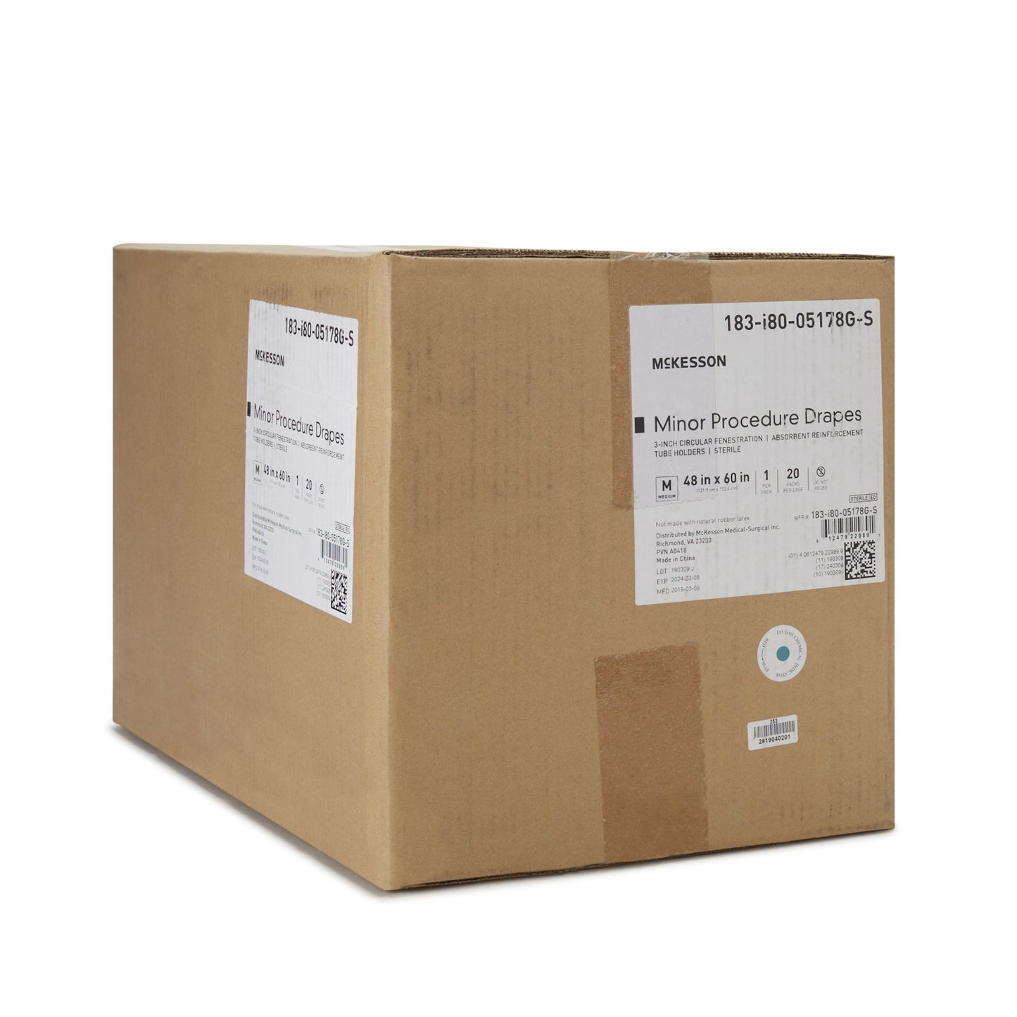 DRAPE, SURGICAL MINOR PROC STR48"X60" (20/CS)