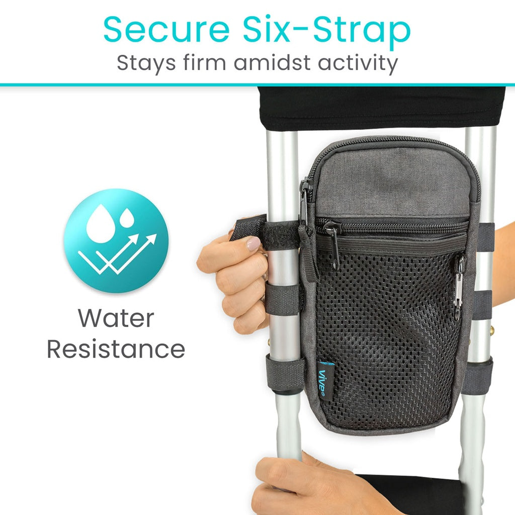 Vive Multi-Purpose Cane and Crutch Accessory Bag