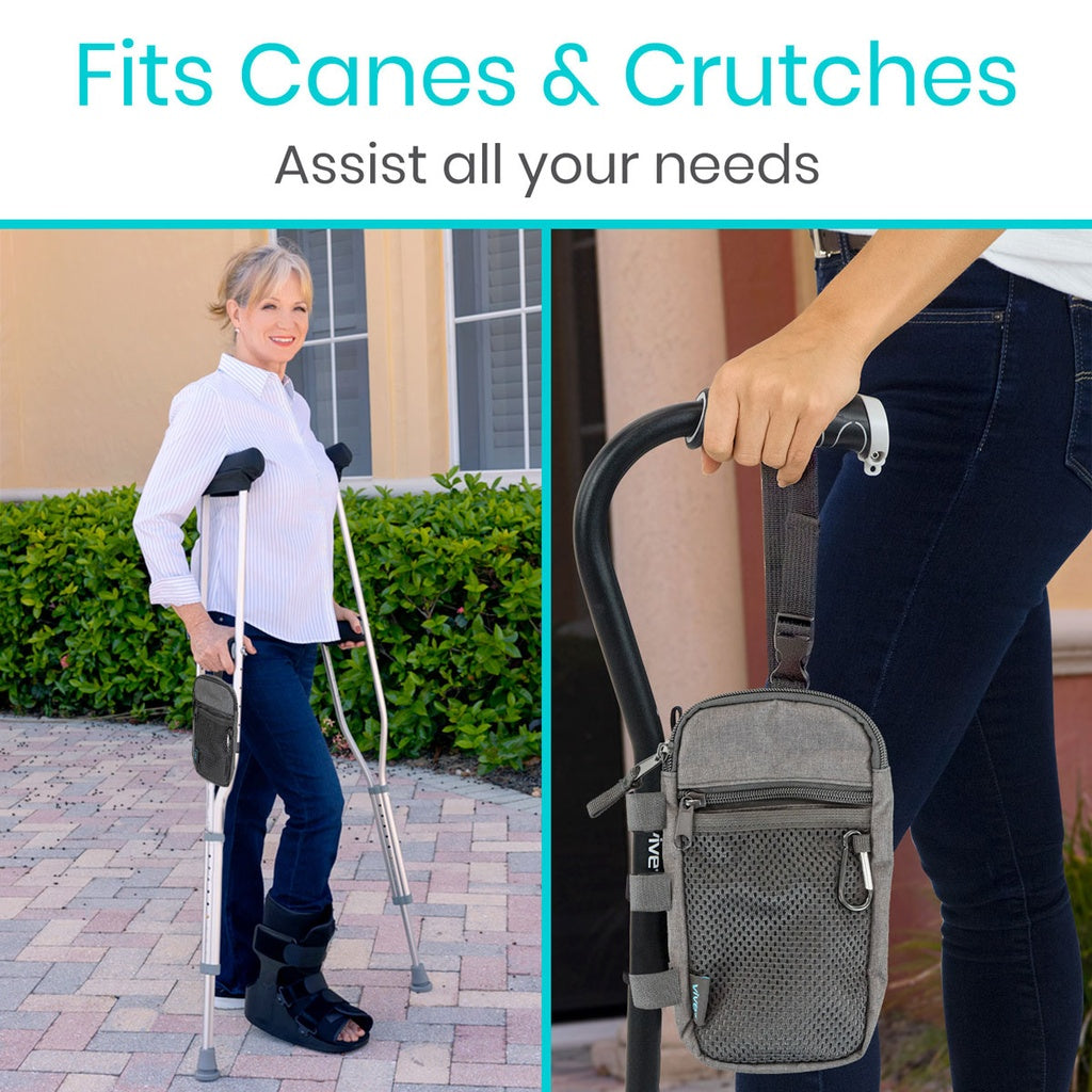 Vive Multi-Purpose Cane and Crutch Accessory Bag