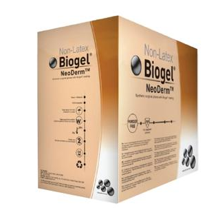 Molnlycke Biogel NeoDerm Synthetic Polychloroprene Surgical Glove Powder-Free Size 8 (50 Pairs / Box)