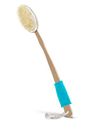 Vive Dual Headed Body Brush 17.3" Long Handle