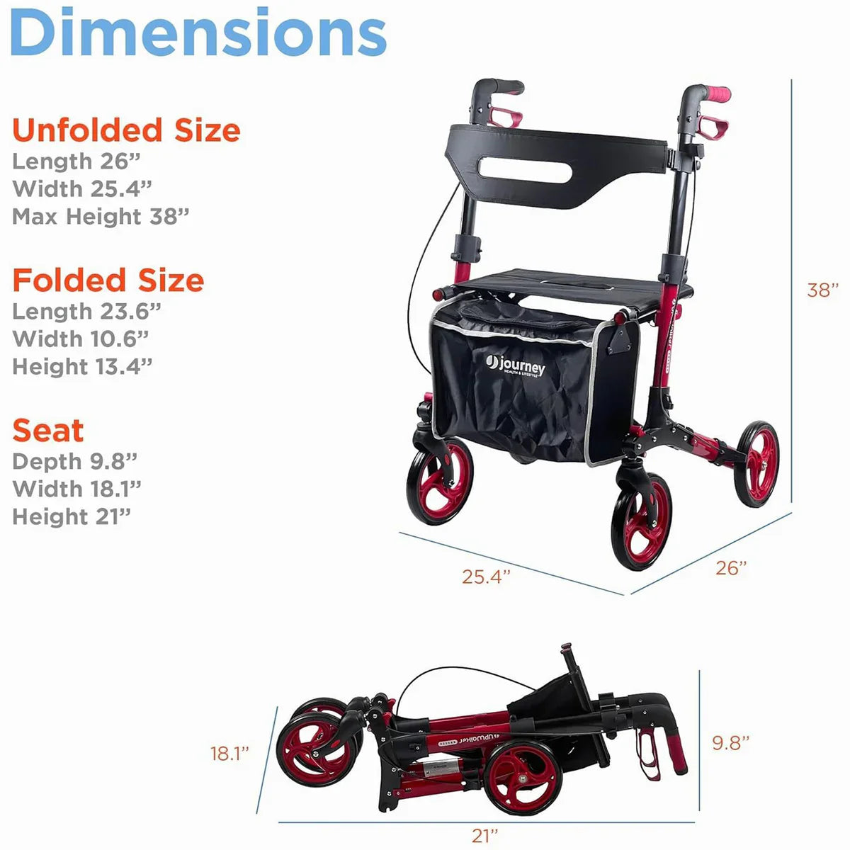 Upwalker Breeze Rollator