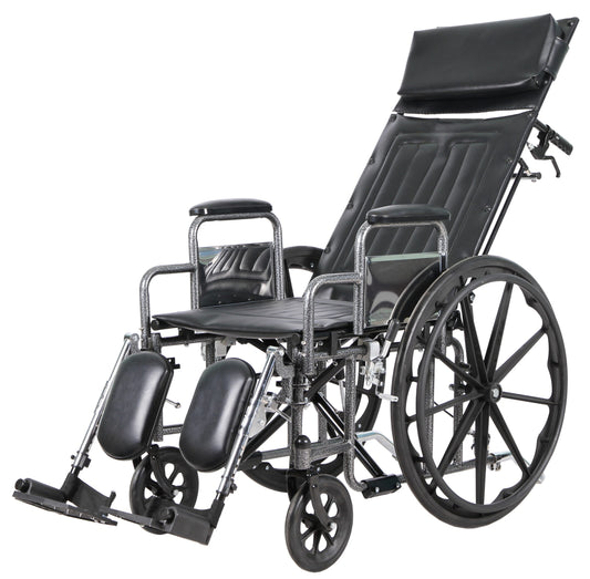 Costcare Millenium Reclining Wheelchair CRD 20" with Elevating Legrests