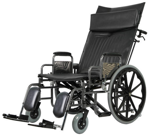 Costcare Millennium Bariatric Reclining Wheelchair CRX 28" with Elevating Legrests