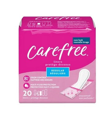 LINER, PANTY CAREFREE ORIGINALREG SCENT (20/PK)
