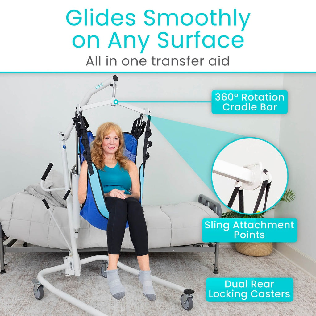 Vive Health Core Hydraulic Patient Lift With Sling