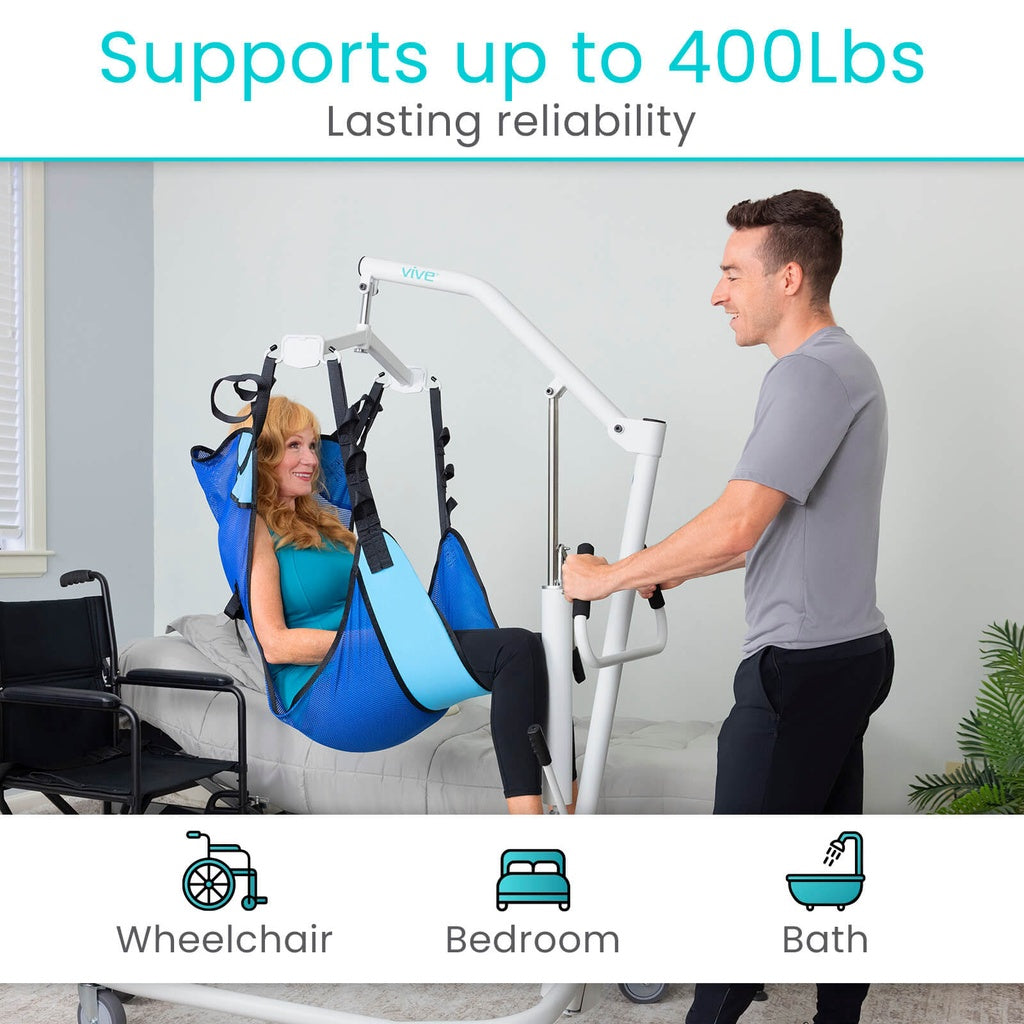 Vive Health Core Hydraulic Patient Lift With Sling
