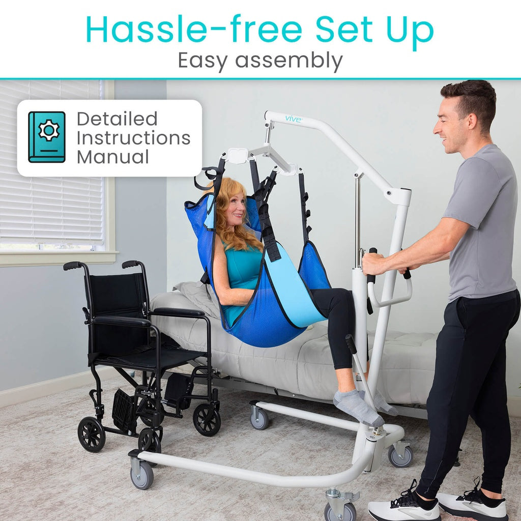 Vive Health Core Hydraulic Patient Lift With Sling