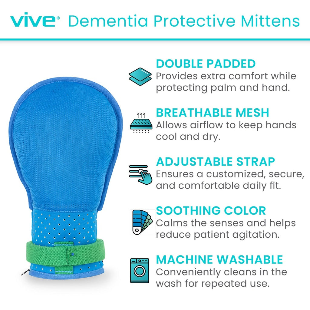 Vive Health Dementia Protective Mittens