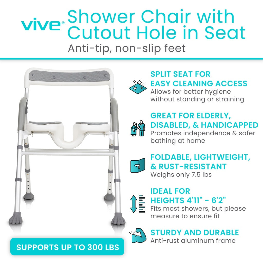 Vive Health EasyRinse Shower Chair