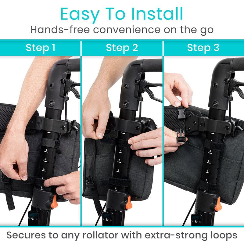 Vive Health Ergonomic Rollator Bag