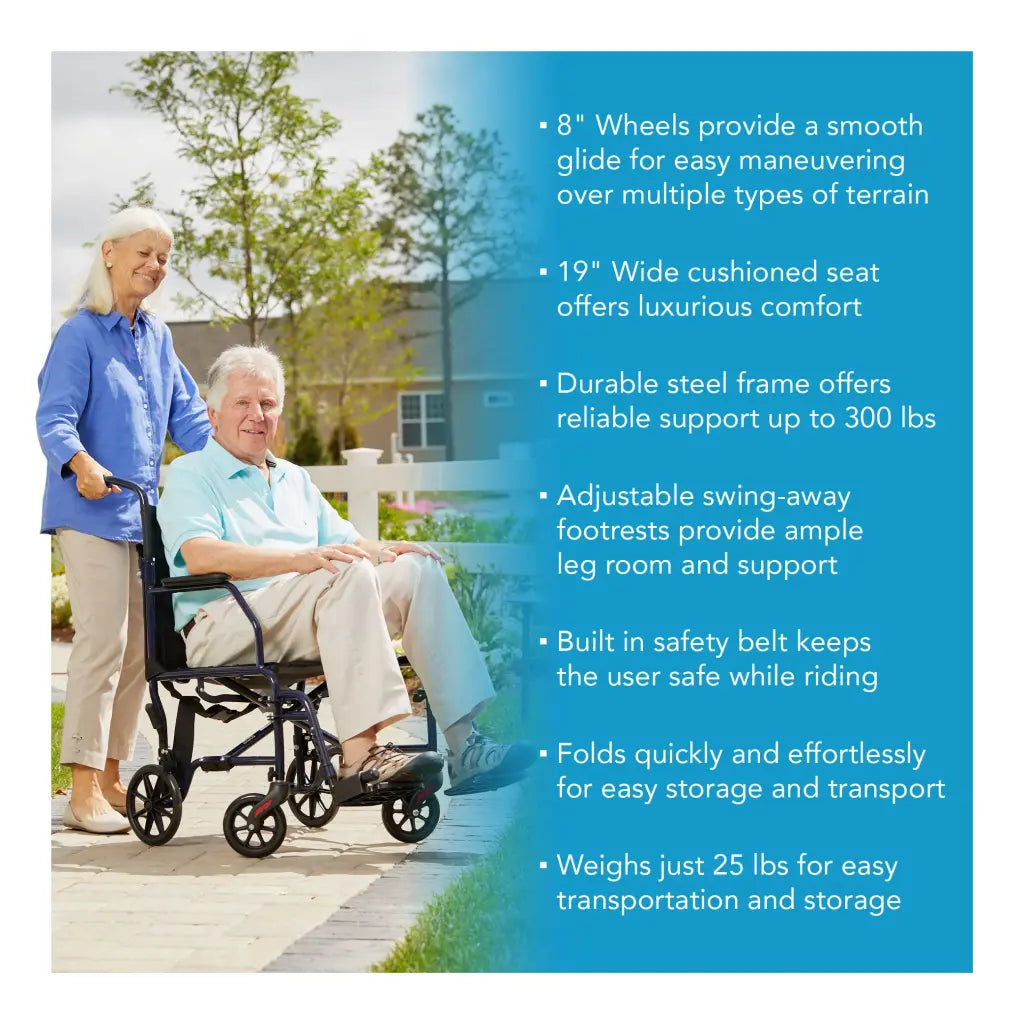 Drive Medical Transport Chair 300 lbs