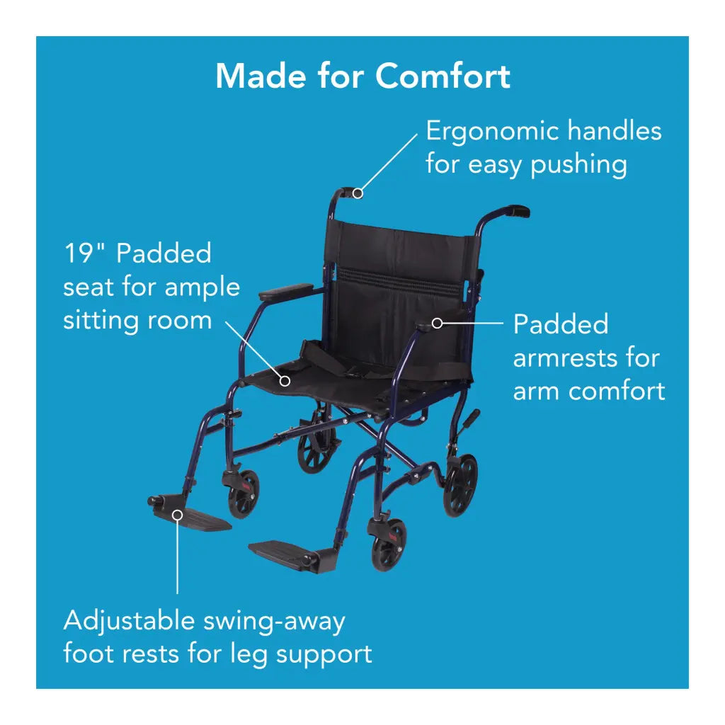 Drive Medical Transport Chair 300 lbs
